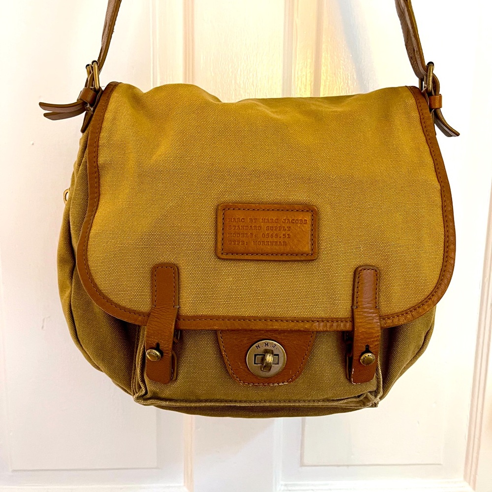 Marc by Marc Jacobs canvas messenger bag